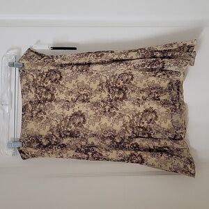 mac & jac 100% Silk, Size 8 Flared Beaded Skirt, NEW with Tags.  Brown / Tan